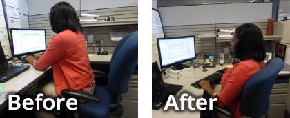 Before and After Ergonomic Services